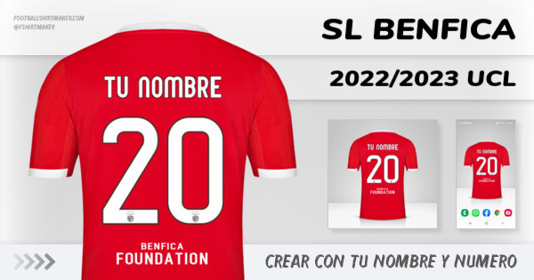 jersey SL Benfica 2022/2023 UCL