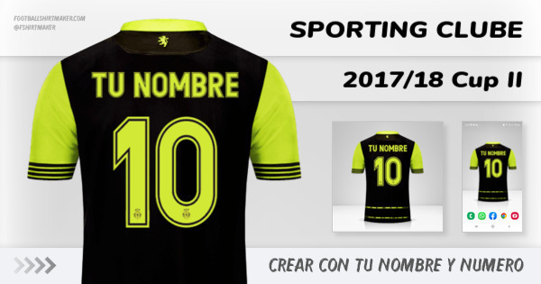camiseta Sporting Clube 2017/18 Cup II