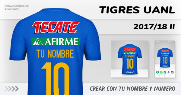 camiseta Tigres UANL 2017/18 II