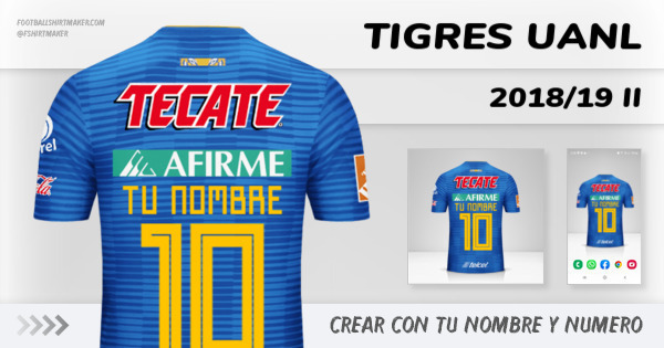 camiseta Tigres UANL 2018/19 II
