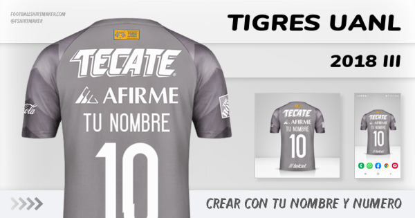 camiseta Tigres UANL 2018 III