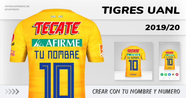 camiseta Tigres UANL 2019/20