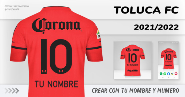 camiseta Toluca FC 2021/2022