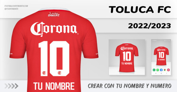 camiseta Toluca FC 2022/2023