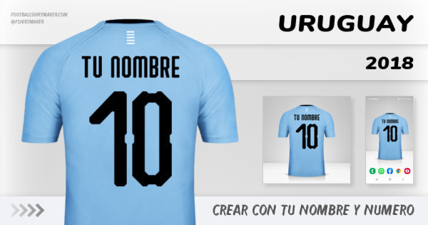 camiseta Uruguay 2018
