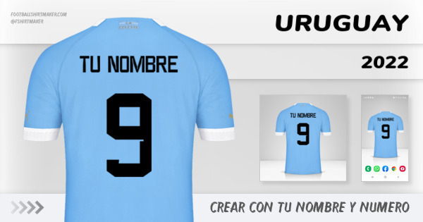 camiseta Uruguay 2022