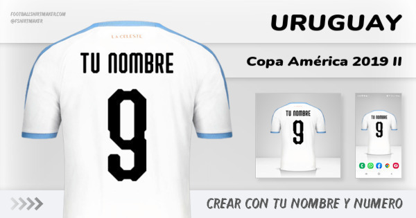 camiseta Uruguay Copa América 2019 II