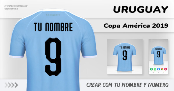camiseta Uruguay Copa América 2019