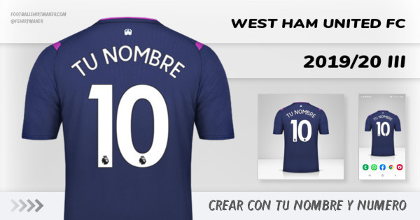 camiseta West Ham United FC 2019/20 III