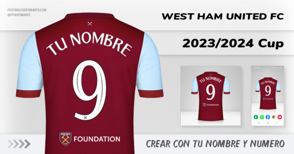 camiseta West Ham United FC 2023/2024 Cup