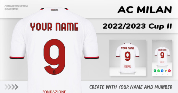 jersey AC Milan 2022/2023 Cup II