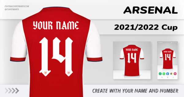 jersey Arsenal 2021/2022 Cup