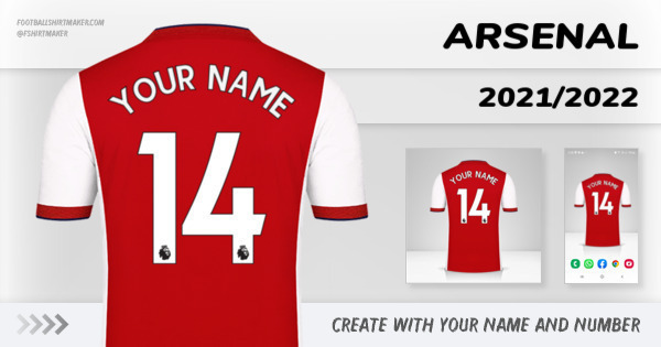 jersey Arsenal 2021/2022