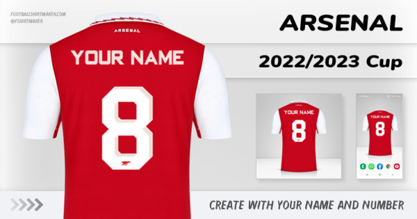 jersey Arsenal 2022/2023 Cup