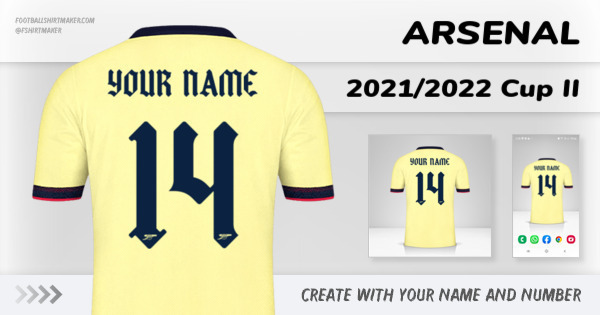 shirt Arsenal 2021/2022 Cup II