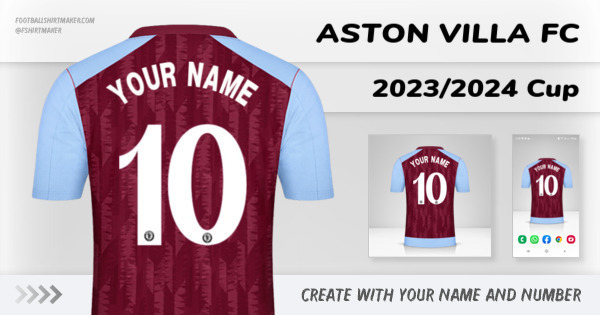 jersey Aston Villa FC 2023/2024 Cup