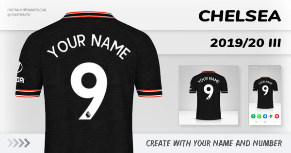 Create custom Chelsea jersey 2019/20 II with your name