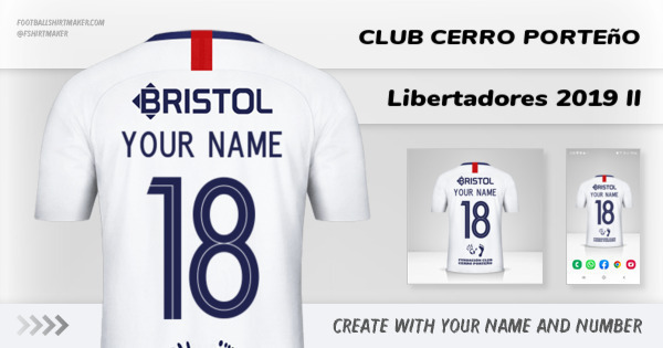 shirt Club Cerro Porteño Libertadores 2019 II