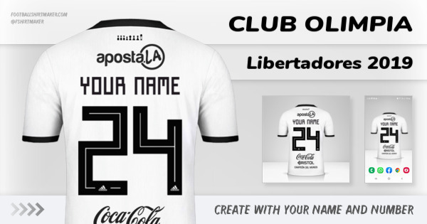 shirt Club Olimpia Libertadores 2019