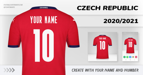 Beide binnen pack Create custom Czech Republic jersey 2020/2021 with your name