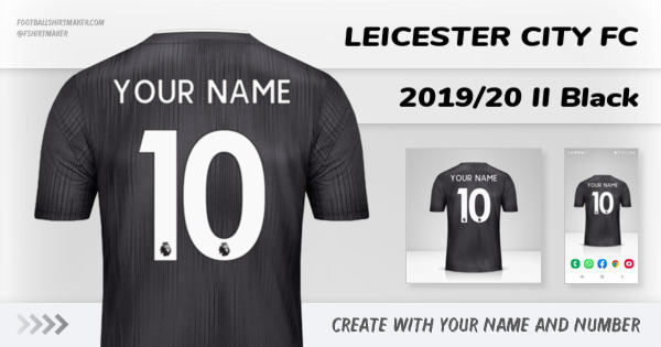 jersey Leicester City FC 2019/20 II Black