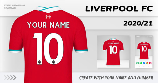 Tal højt sagde skæg Create custom Liverpool FC jersey 2020/21 with your name