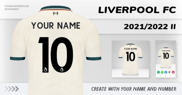 Weg Hoofdkwartier Alternatief voorstel Create custom Liverpool FC jersey 2021/2022 II with your name