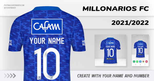shirt Millonarios FC 2021/2022