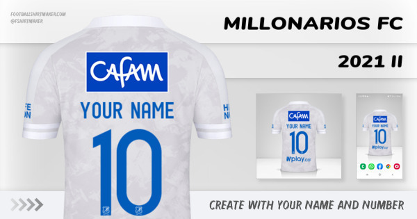 shirt Millonarios FC 2021 II