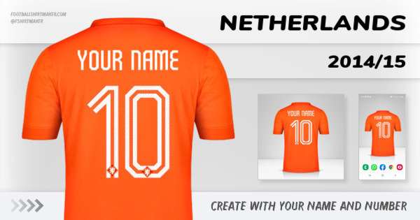shirt Netherlands 2014/15