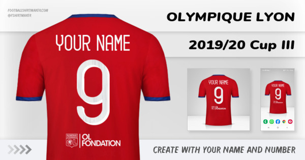 jersey Olympique Lyon 2019/20 Cup III