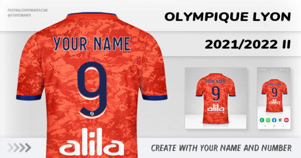 shirt Olympique Lyon 2021/2022 II