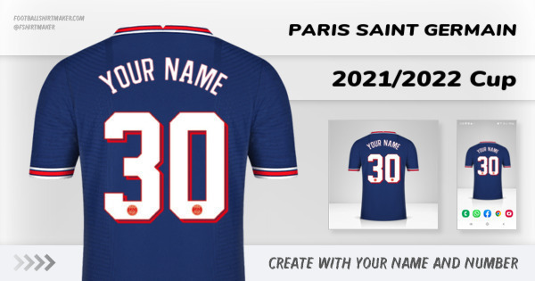 jersey Paris Saint Germain 2021/2022 Cup