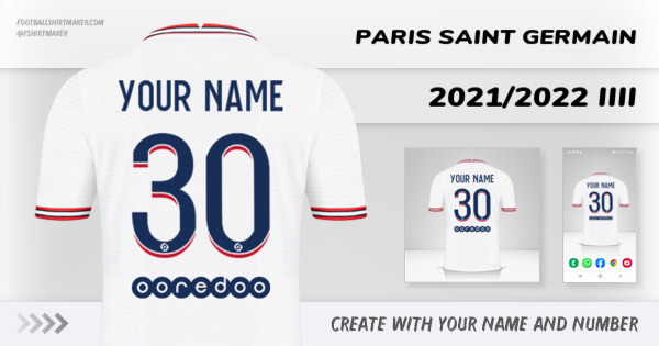 shirt Paris Saint Germain 2021/2022 IIII