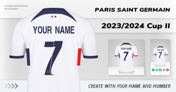 shirt Paris Saint Germain 2023/2024 Cup II