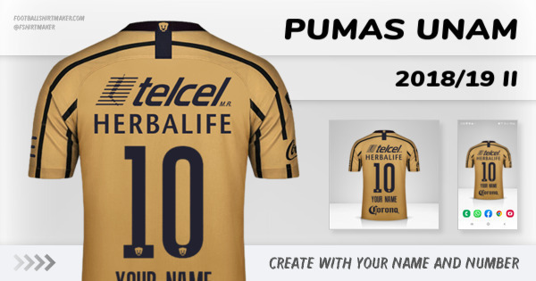jersey Pumas UNAM 2018/19 II