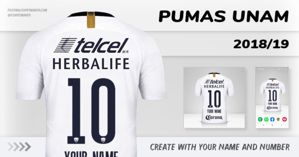 jersey Pumas UNAM 2018/19