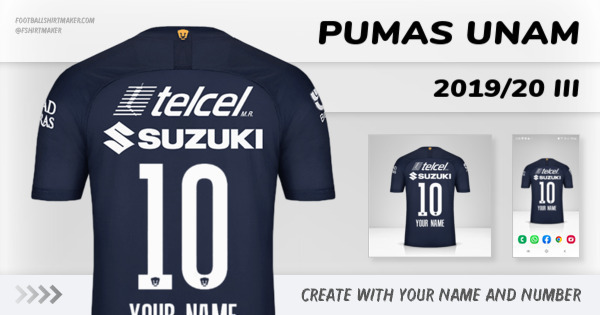 jersey Pumas UNAM 2019/20 III