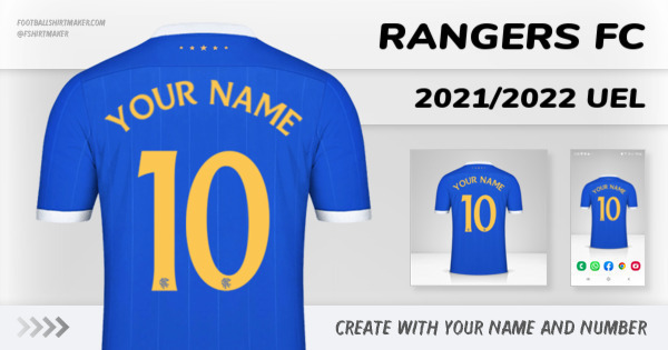 shirt Rangers FC 2021/2022 UEL