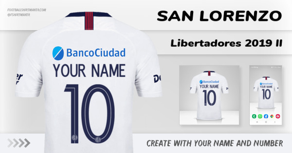shirt San Lorenzo Libertadores 2019 II