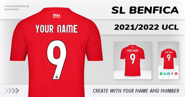 shirt SL Benfica 2021/2022 UCL