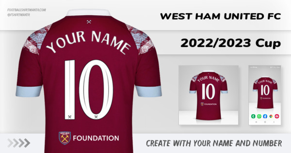 shirt West Ham United FC 2022/2023 Cup