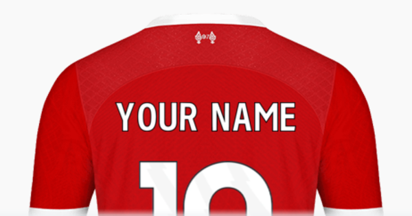 Liverpool shirt custom 2024 name