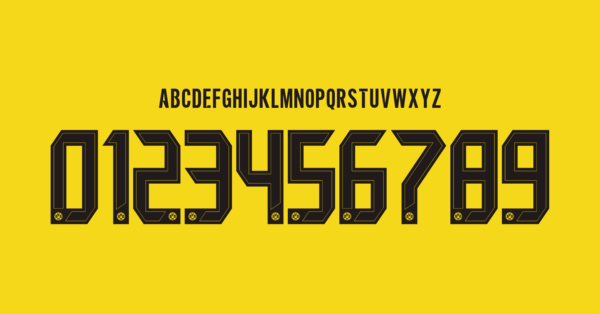 Carattere Borussia Dortmund Maglia 2024 2025 Nomi Lettere Numeri Preview 01 4689