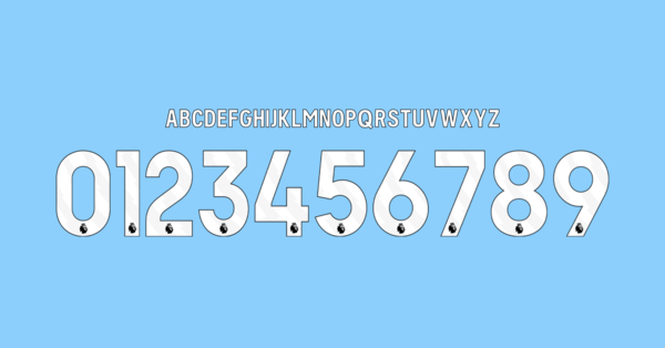 Carattere Manchester City Maglia 2024 2025 Nomi Lettere Numeri Preview 00 4676