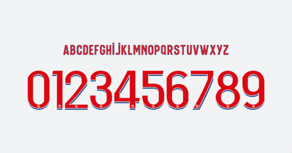 Carattere Olympique Lyon Maglia 2022 2023 Nomi Lettere Numeri Preview 02 4411