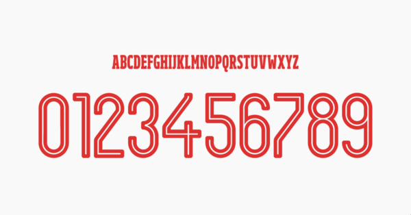 Carattere Tunisia Maglia 2022 II Nomi Lettere Numeri Preview 00 4248