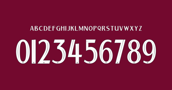 Carattere West Ham United Fc Maglia 2022 2023 Cup Nomi Lettere Numeri Preview 00 4444