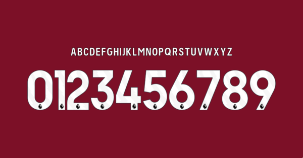 Carattere West Ham United Fc Maglia 2023 2024 Nomi Lettere Numeri Preview 00 4513