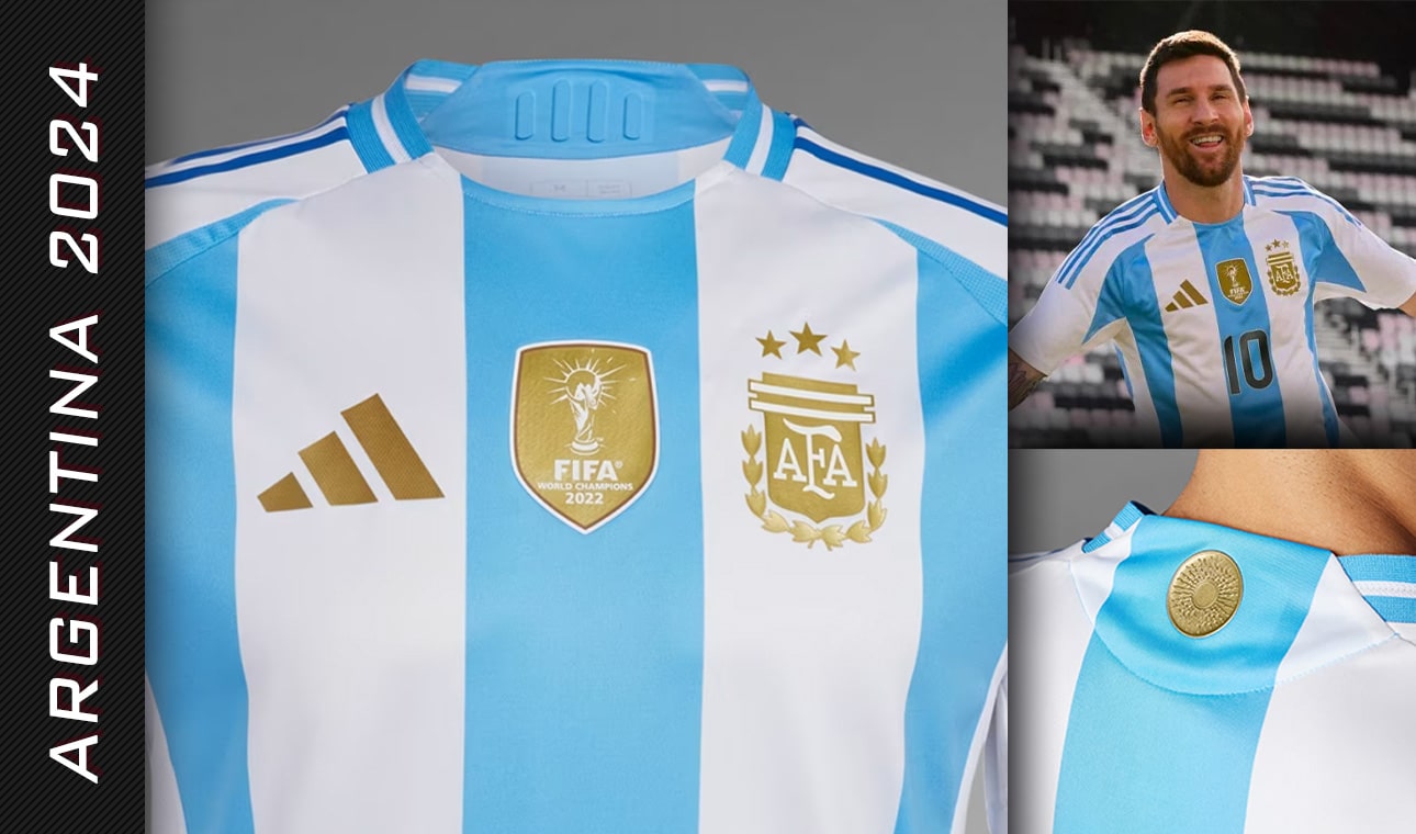 Details of the Argentina 2024 Adidas  jersey